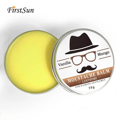 Natural Beard Balm Wax Beard Growth Oil for Men Moisturizing Smoothing Beard Styling Professional Care Cream Skin Care